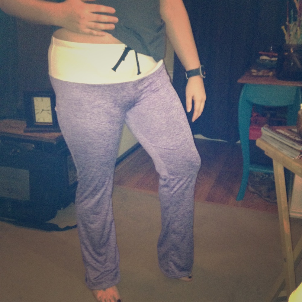 Fashion high waist casual wide leg yoga pant